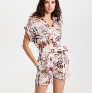 Chufy x Kathmandu Heights Marcia Women's Cream 100% Linen Novelty Romper
